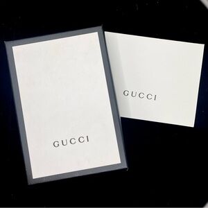 Empty Gucci box (5x3.5x1) with card.